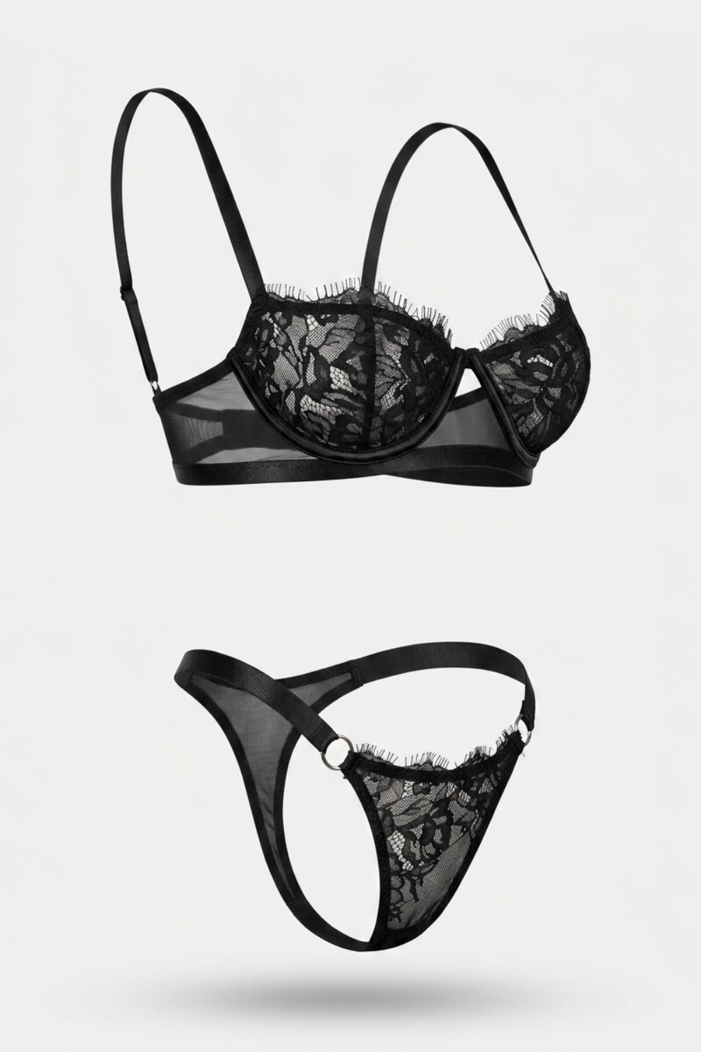 Sheer lace underwire – Lingerie set
