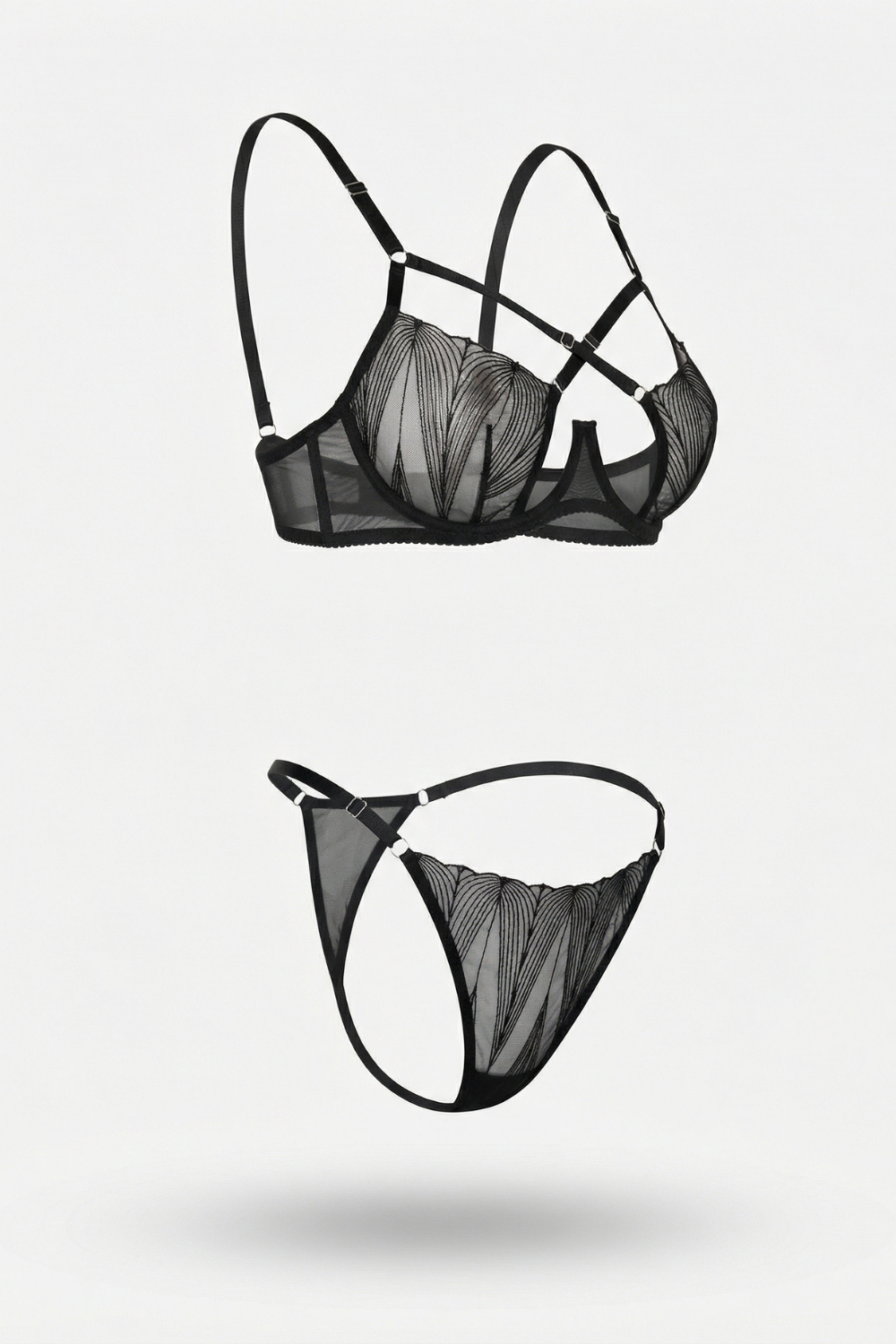 Sheer strap detail – Lingerie set