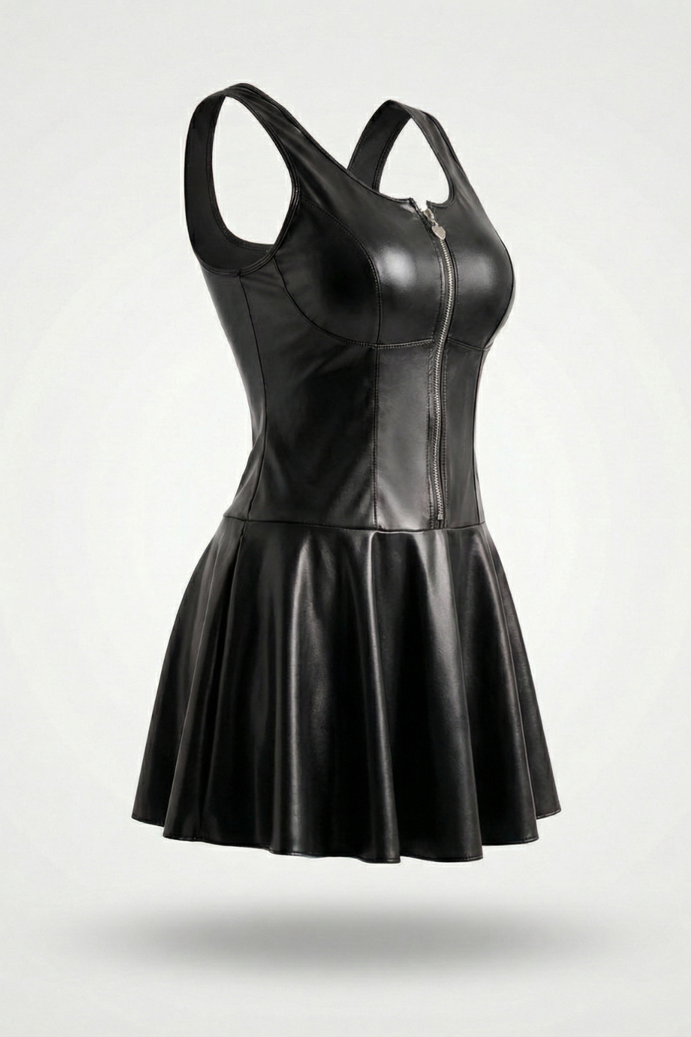 Zip-front sculpted silhouette – Babydoll