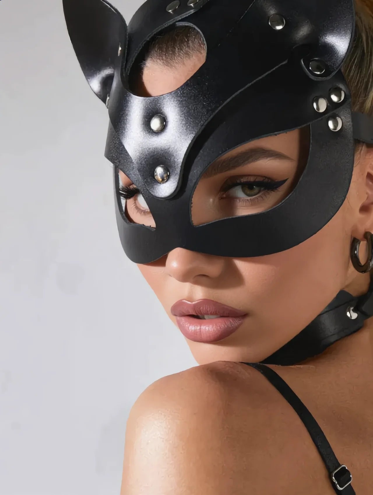 Leather cat ear design – Mask