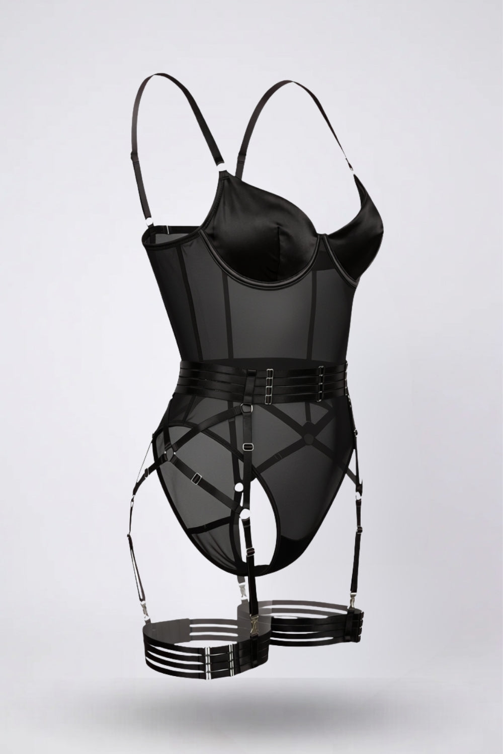 sculpt allure bodysuit in black