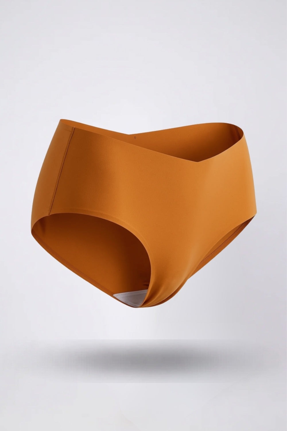 Laser-cut no-show brief in orange