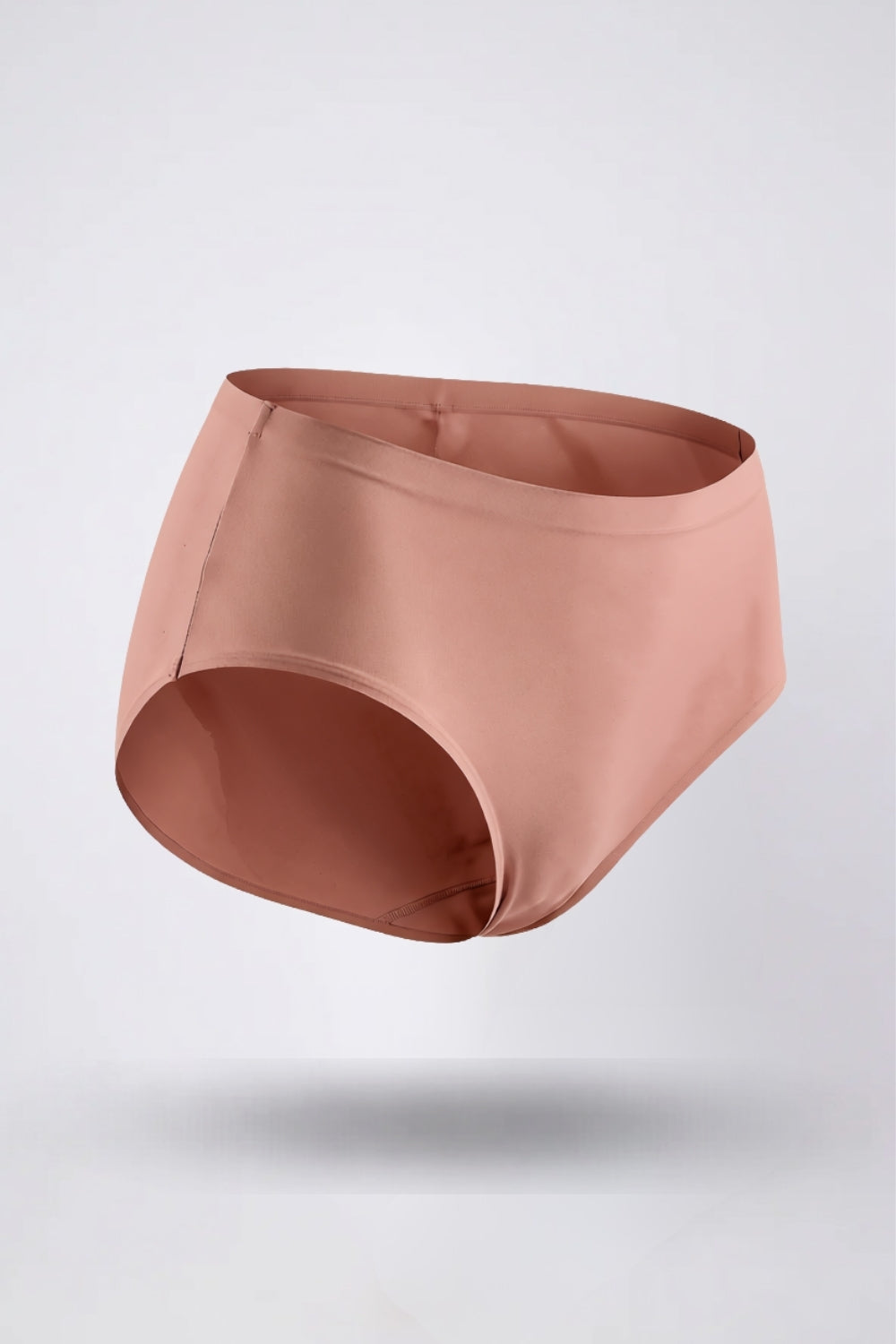 Laser-cut seamless brief in clay