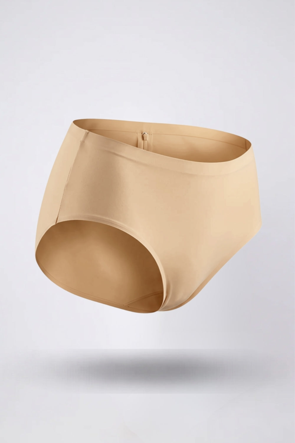 Laser-cut seamless brief in oat
