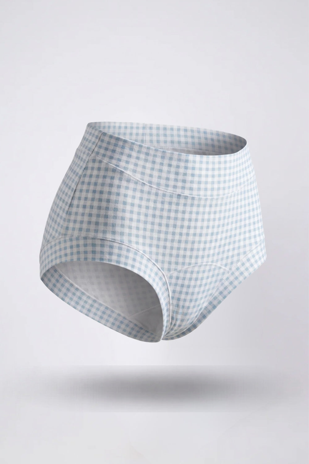 Printed cotton everyday brief in light blue