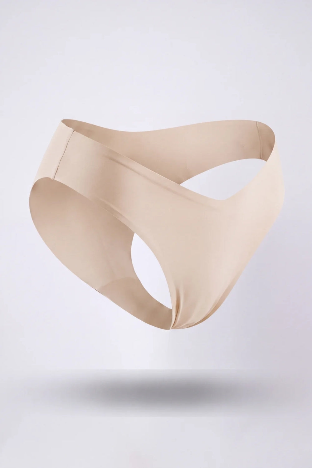 Silky Seamless V waist brief in oat