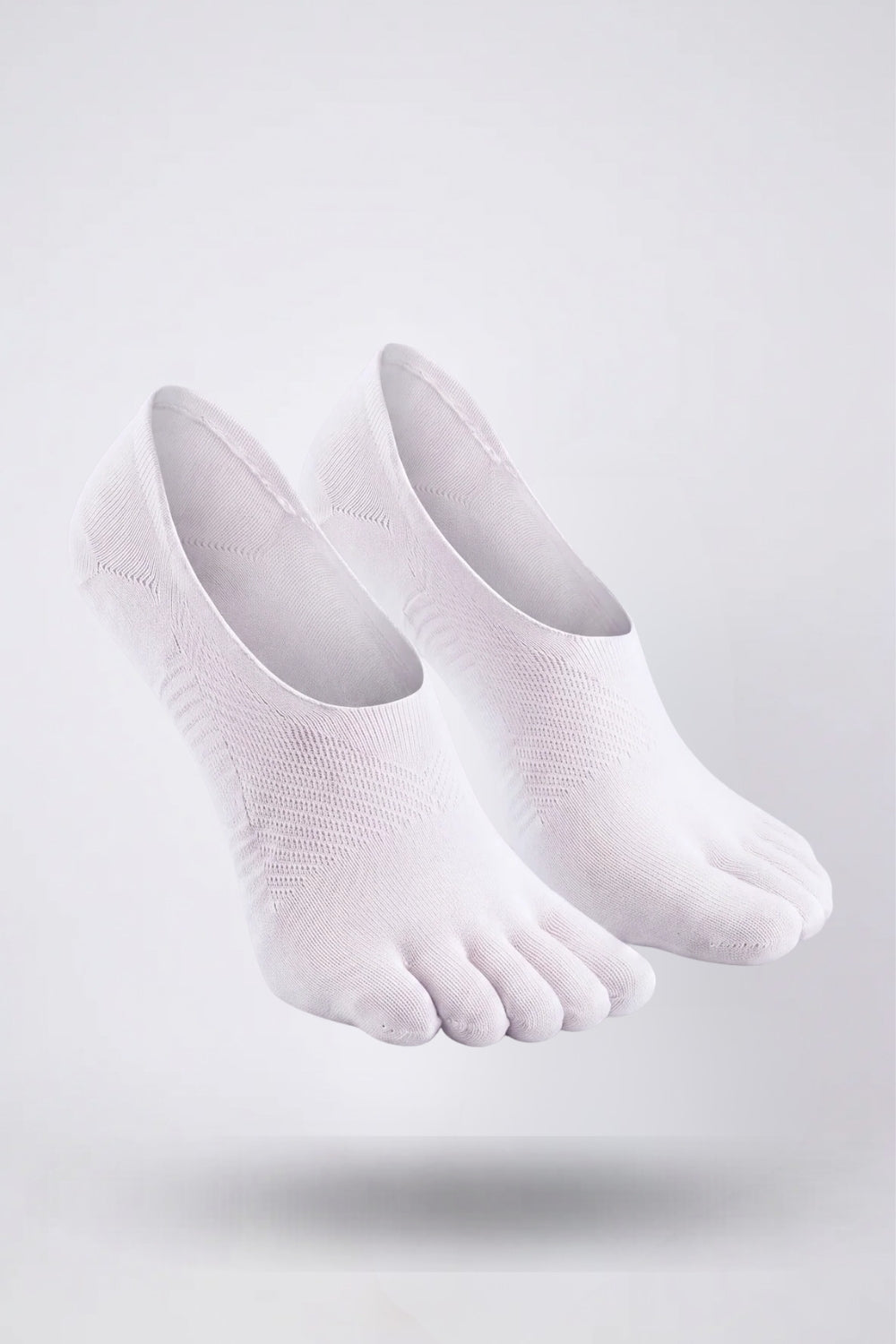 Five-toe no-show stockings in white#Color_White