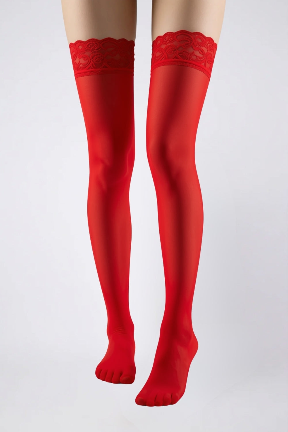 Sheer lace-top – Thigh-high stockings