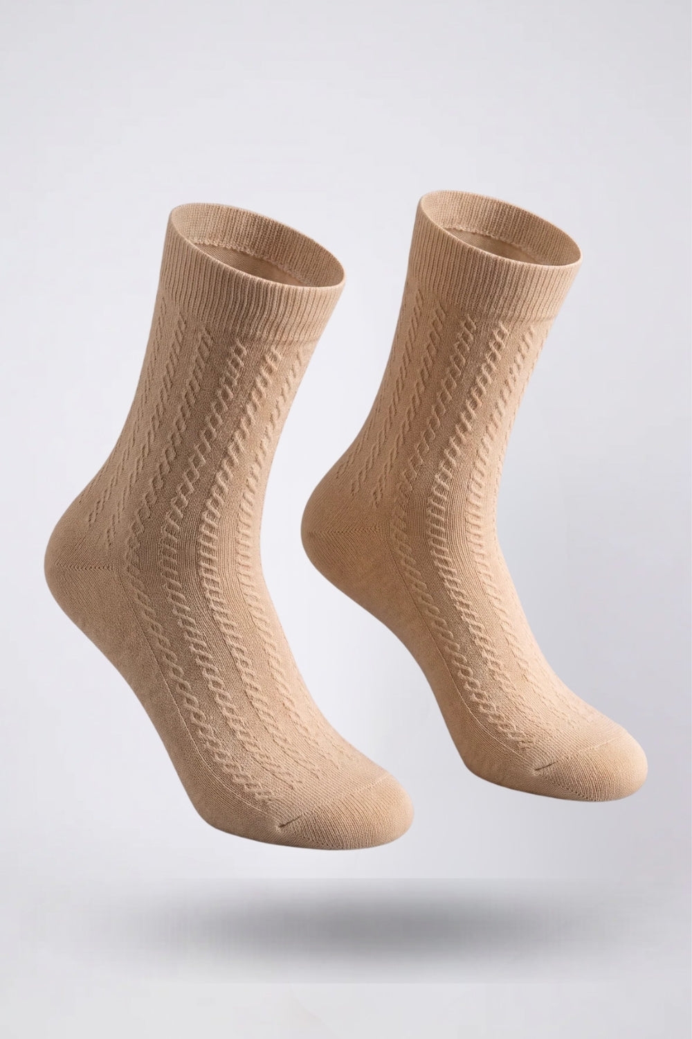 Textured ultra-thin ankle stockings in nude#Color_Nude