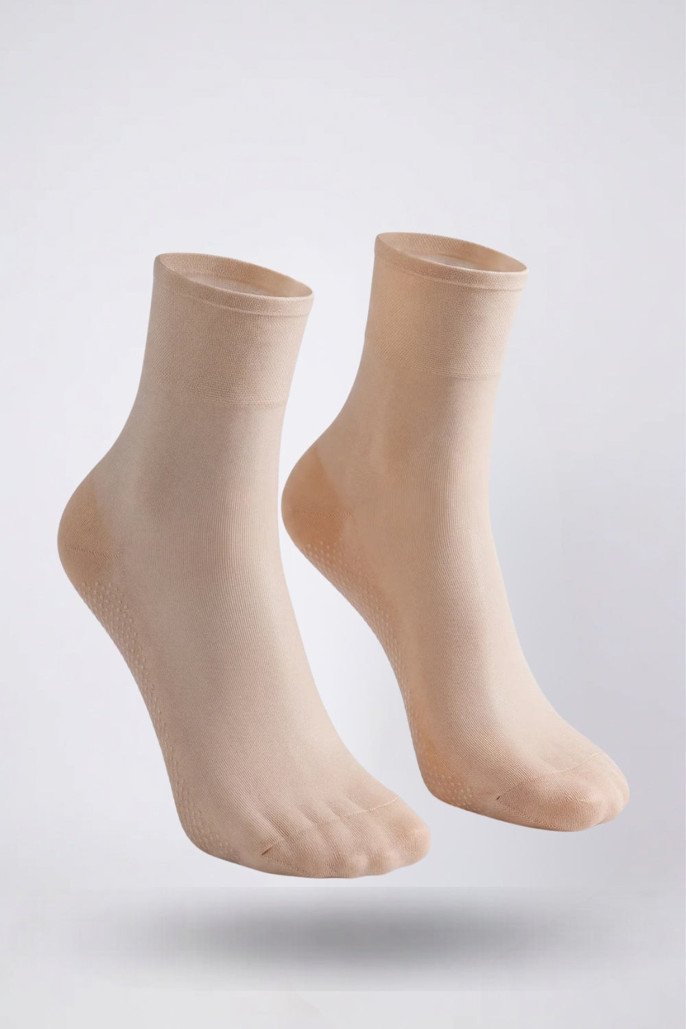 Ultra-thin sheer grip sole stockings in nude#Color_Nude